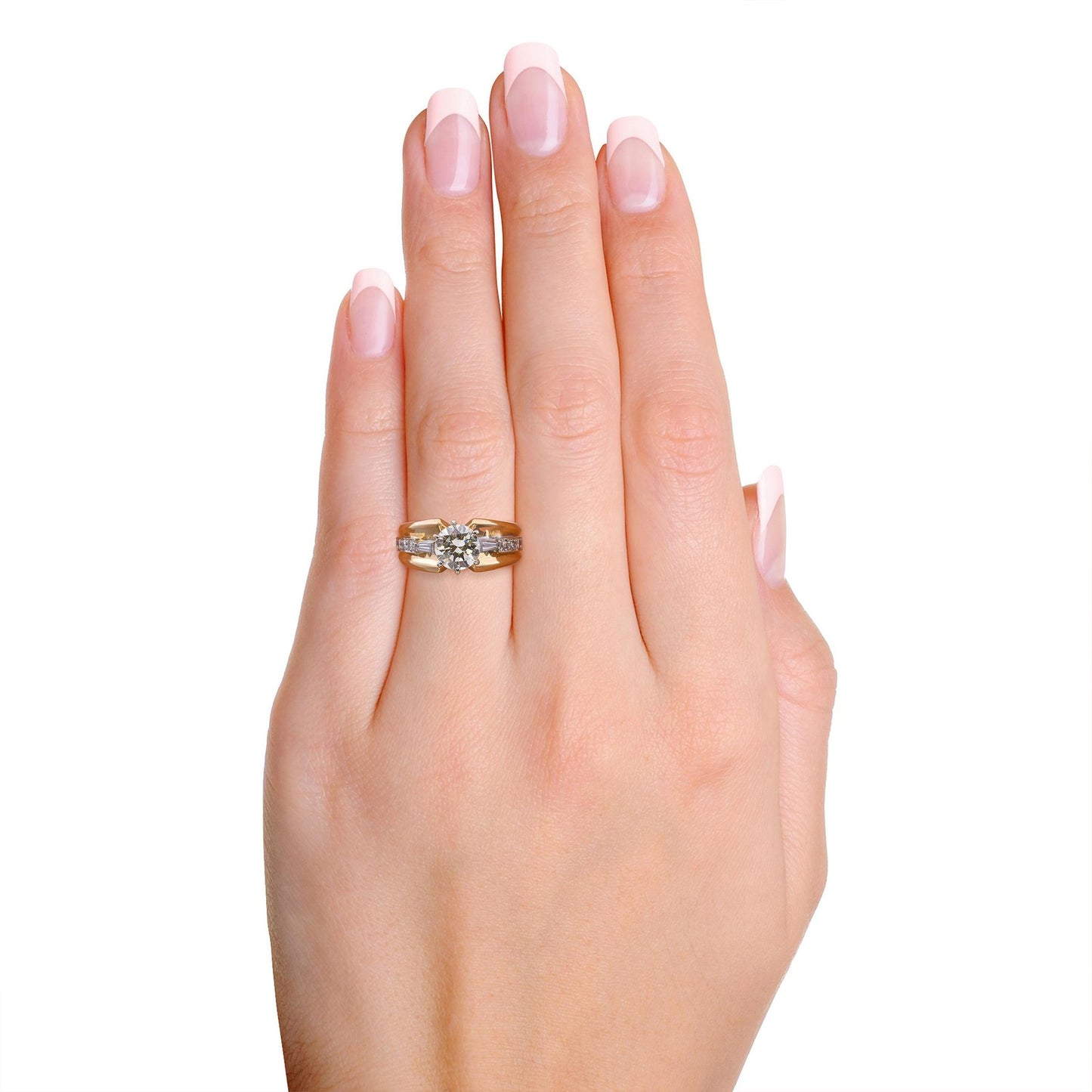 1.35ct Round Brilliant Diamond Engagement Ring — GIA Certified, 18k Yellow Gold