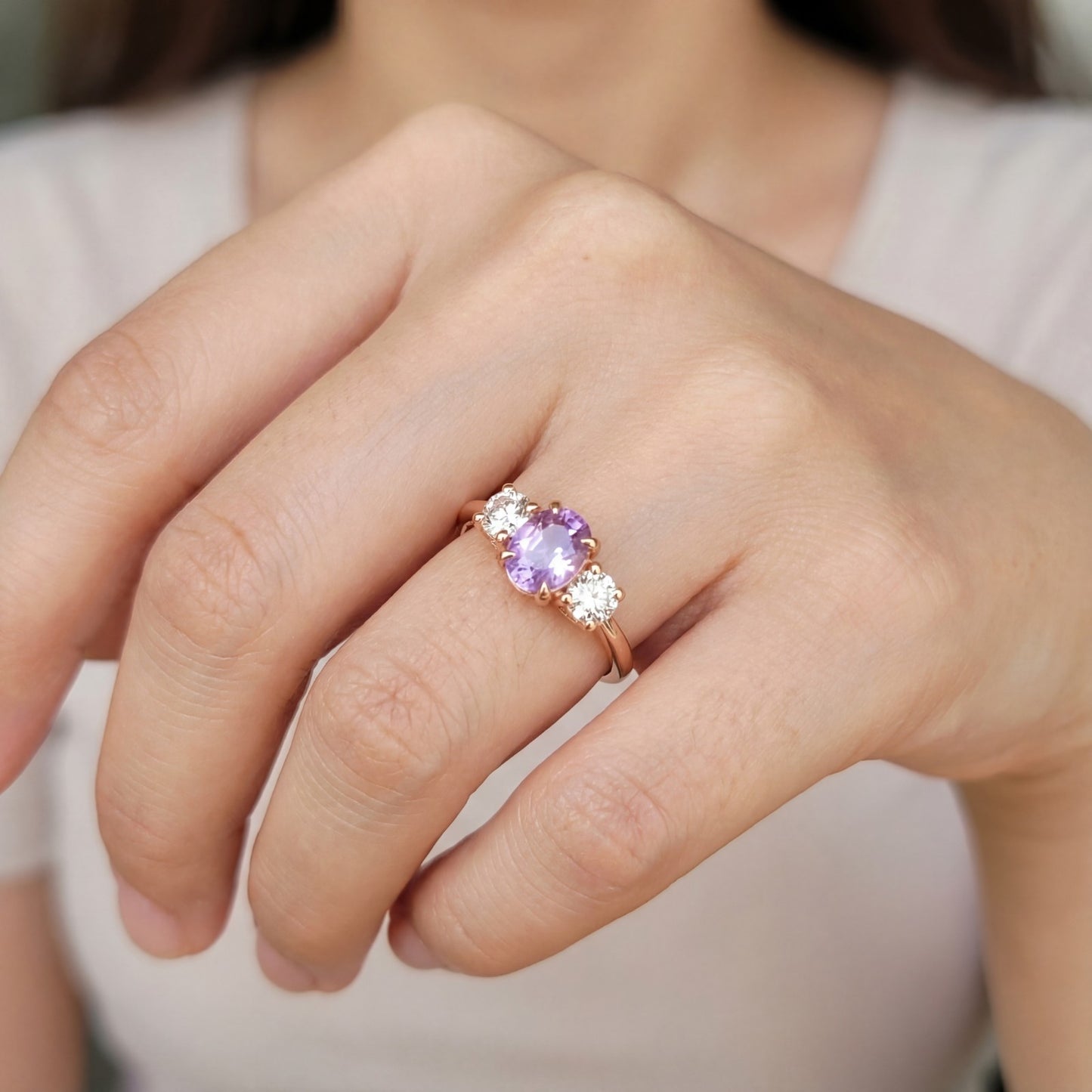 2.02ct Oval Pink Sapphire & 1.00ct Diamond Ring — GIA Certified, Platinum